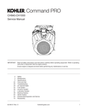 Kohler CH980 COMMAND PRO Service Shop Repair Manual PDF Instant Download