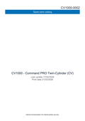 Kohler CV1000 COMMAND PRO Parts Manual PDF Instant Download