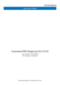 Kohler CV16 COMMAND PRO Parts Manual PDF Instant Download
