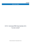 Kohler CV18 COMMAND PRO Parts Manual PDF Instant Download