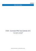 Kohler CV20 COMMAND PRO Parts Manual PDF Instant Download