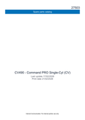 Kohler CV490 COMMAND PRO Parts Manual PDF Instant Download