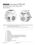 Kohler ECH650 COMMAND PRO EFI Service Shop Repair Manual PDF Instant Download