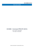 Kohler ECH680 COMMAND PRO EFI Parts Manual PDF Instant Download