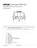 Kohler ECV650 COMMAND PRO EFI Service Shop Repair Manual PDF Instant Download