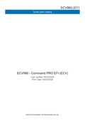 Kohler ECV980 COMMAND PRO EFI Parts Manual PDF Instant Download