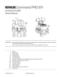 Kohler ECV980 COMMAND PRO EFI Service Shop Repair Manual PDF Instant Download