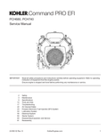 Kohler PCH740 COMMAND PRO EFI Service Shop Repair Manual PDF Instant Download