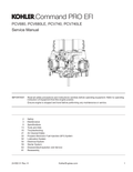 Kohler PCV680 COMMAND PRO EFI Service Shop Repair Manual PDF Instant Download