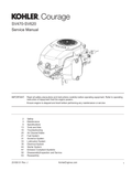 Kohler SV591 COURAGE Service Shop Repair Manual PDF Instant Download