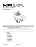 Kohler COURAGE XT6 COURAGE XT Service Shop Repair Manual PDF Instant Download