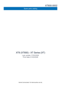 Kohler COURAGE XT8 COURAGE XT Parts Manual PDF Instant Download