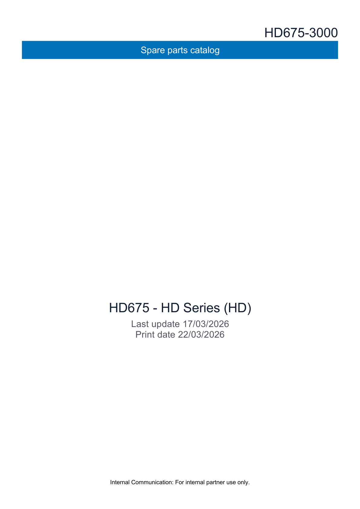 Kohler HD675 HD SERIES Parts Manual PDF Instant Download
