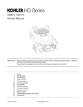 Kohler HD675 HD SERIES Service Shop Repair Manual PDF Instant Download