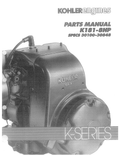 Kohler K181 K SERIES Parts Manual PDF Instant Download