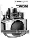 Kohler K582 K SERIES Parts Manual PDF Instant Download