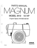 Kohler M10 MAGNUM Parts Manual PDF Instant Download