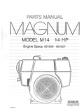 Kohler M14 MAGNUM Parts Manual PDF Instant Download