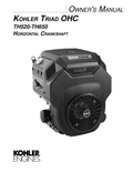 Kohler TH575 TRIAD Operator Owner Manual PDF Instant Download