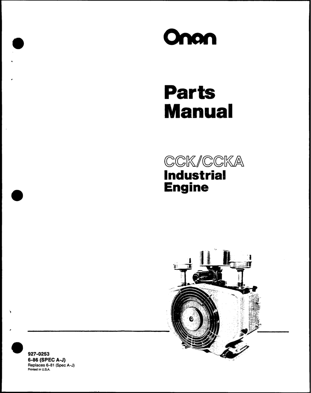 Onan CCK Engine Manual Bundle Operator Owner + Parts + Service PDF Instant Download