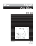 Onan E125H Engine Parts Manual PDF Instant Download