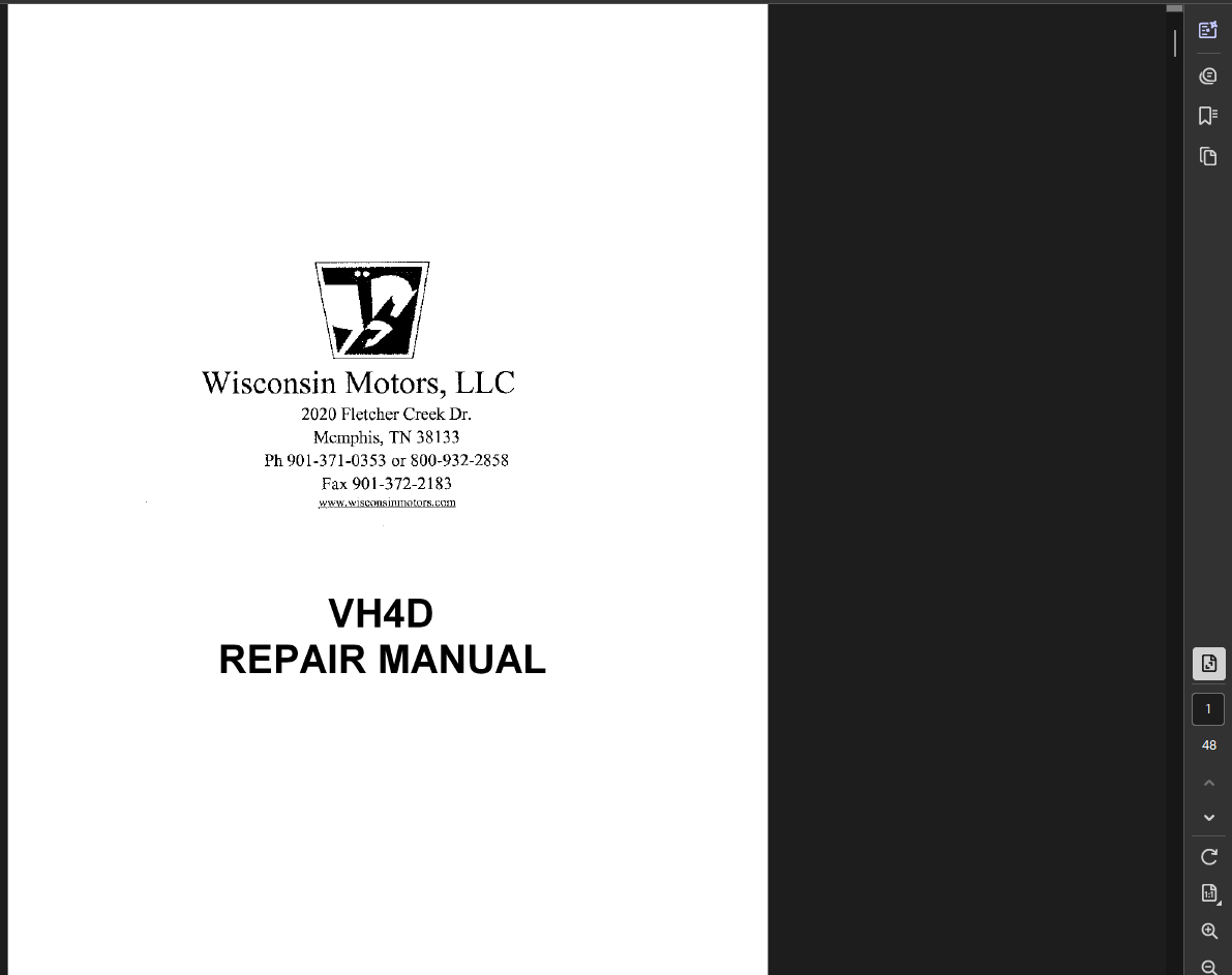 Case Skid Steer 1530 Engine (WISCONSIN VH4D) Service Repair Manual PDF Instant Download