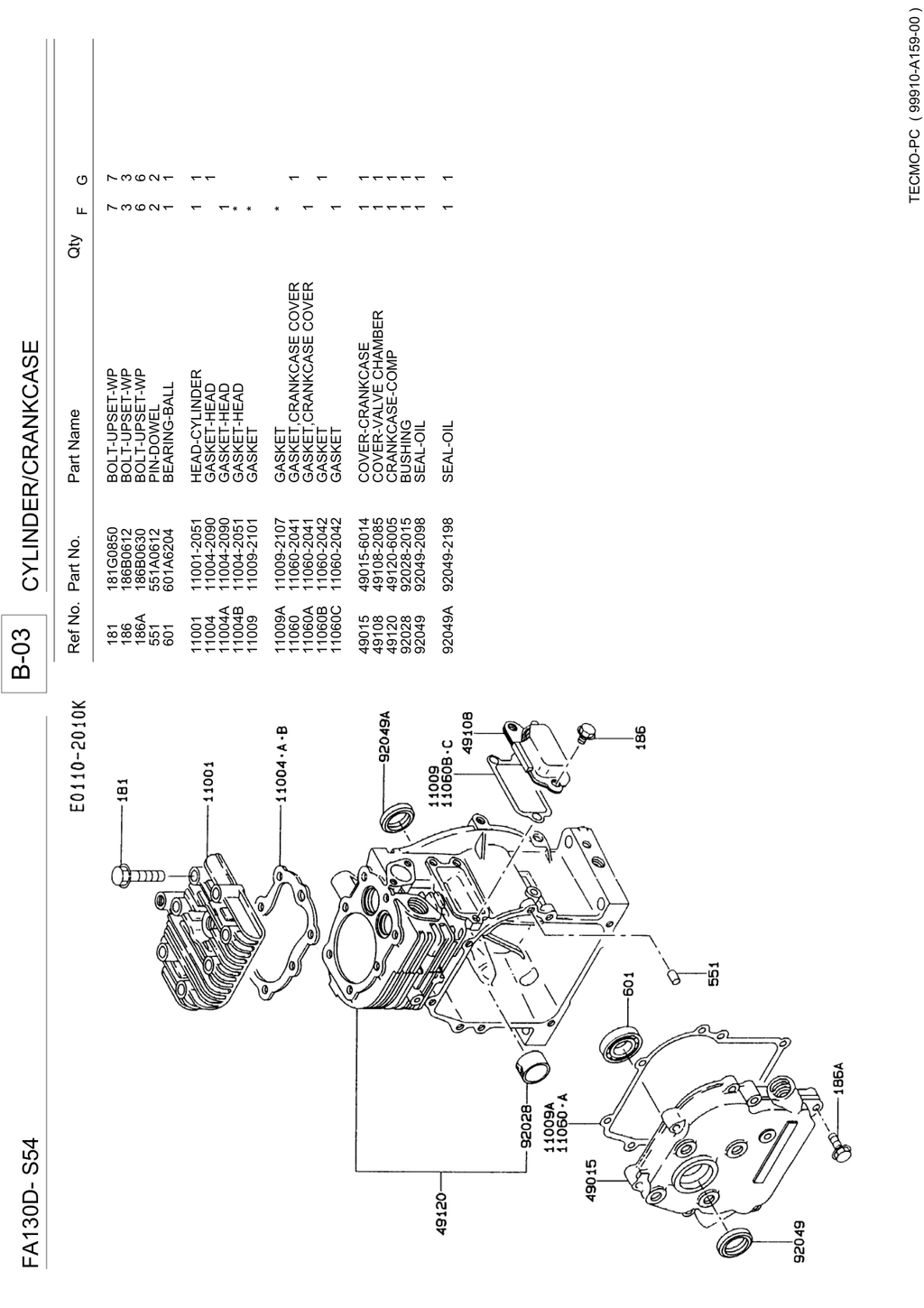 Kawasaki FA130D Engine Manual FA Series Service Repair Shop Parts Owner Operator Instant Download
