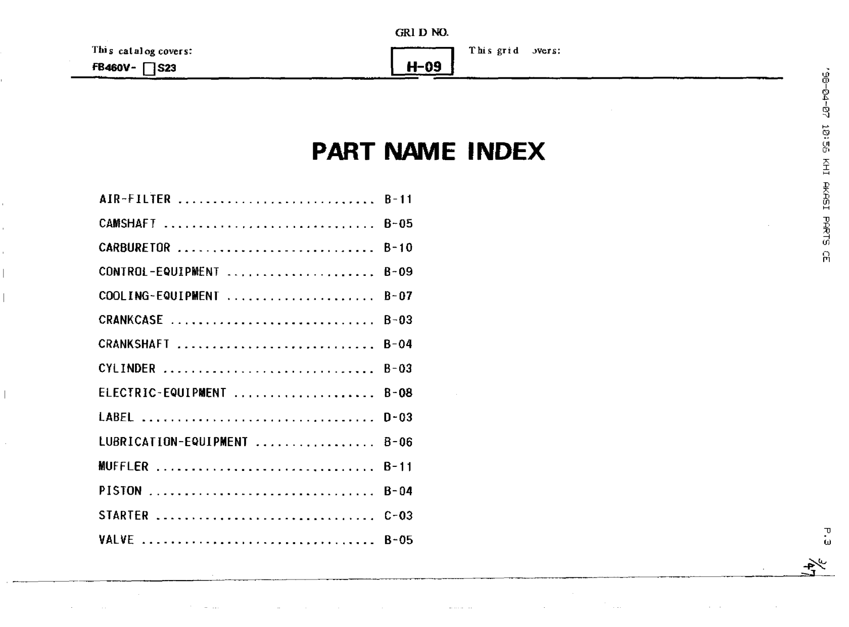 Kawasaki FB460V Engine Manual FB Series Service Repair Shop Parts Owner Operator Instant Download