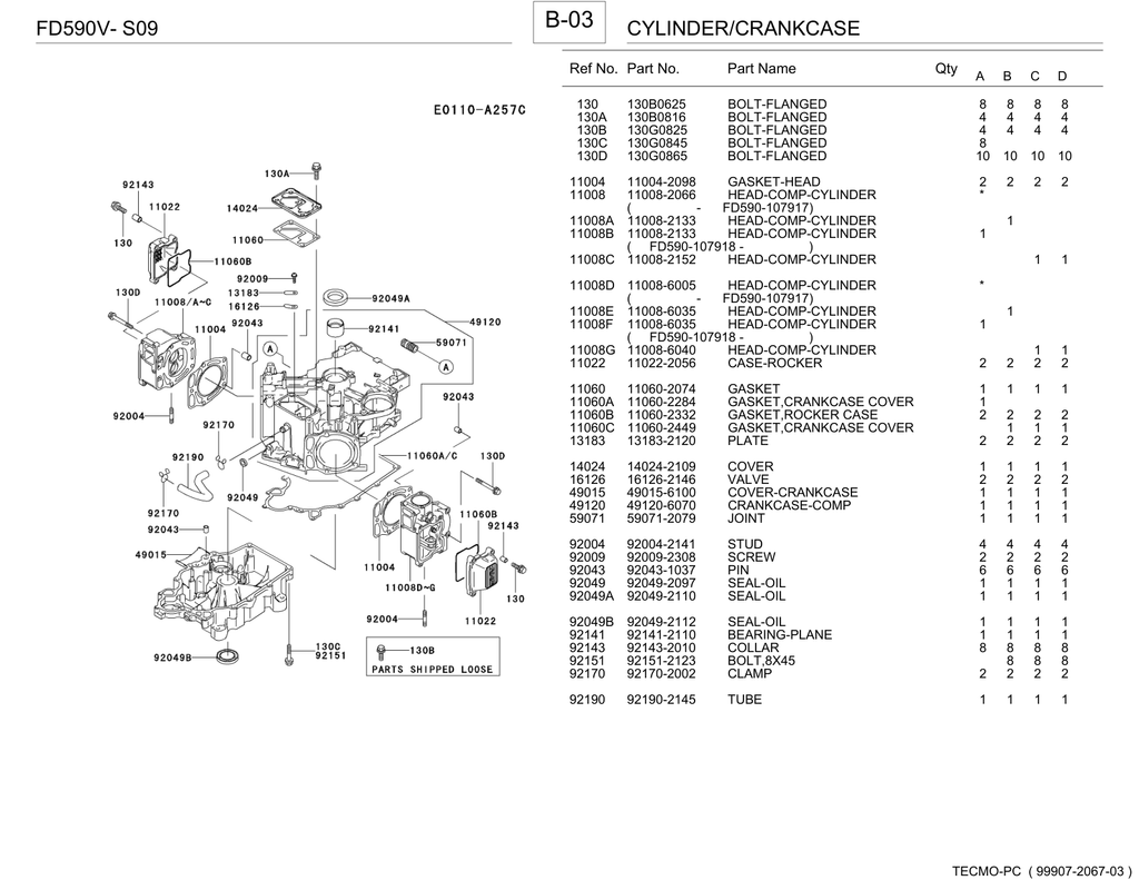 Kawasaki FD590V Engine Manual FD Series Service Repair Shop Parts Owner Operator Instant Download