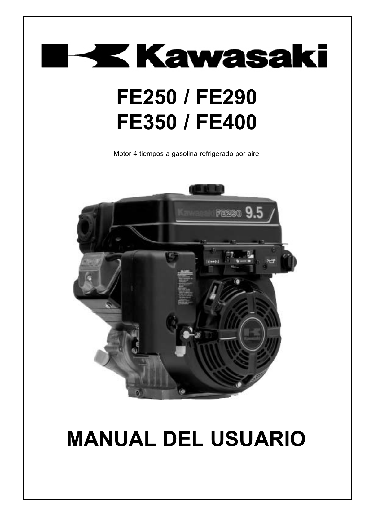 Kawasaki FE250D Engine Manual FE Series Service Repair Shop Parts Owner Operator Instant Download