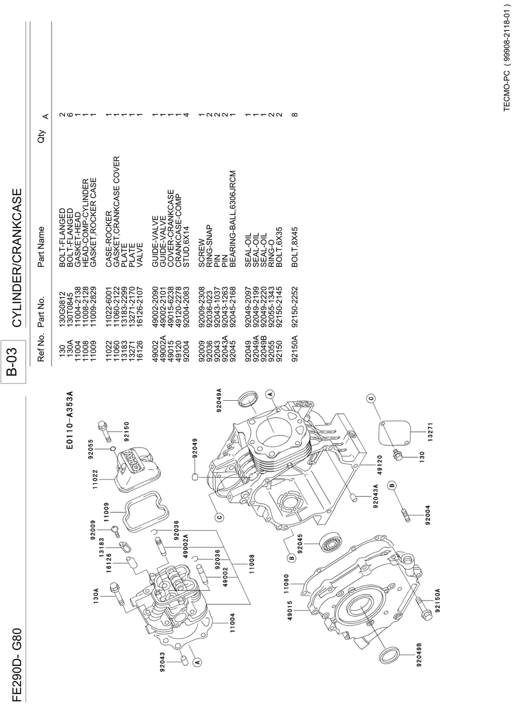 Kawasaki FE290D Engine Manual FE Series Service Repair Shop Parts Owner Operator Instant Download