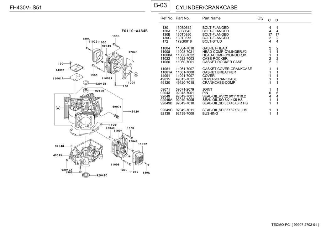 Kawasaki FH430V Engine Manual FH Series Service Repair Shop Parts Owner Operator Instant Download