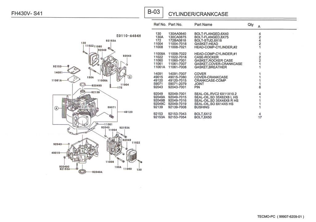 Kawasaki FH430V Engine Manual FH Series Service Repair Shop Parts Owner Operator Instant Download