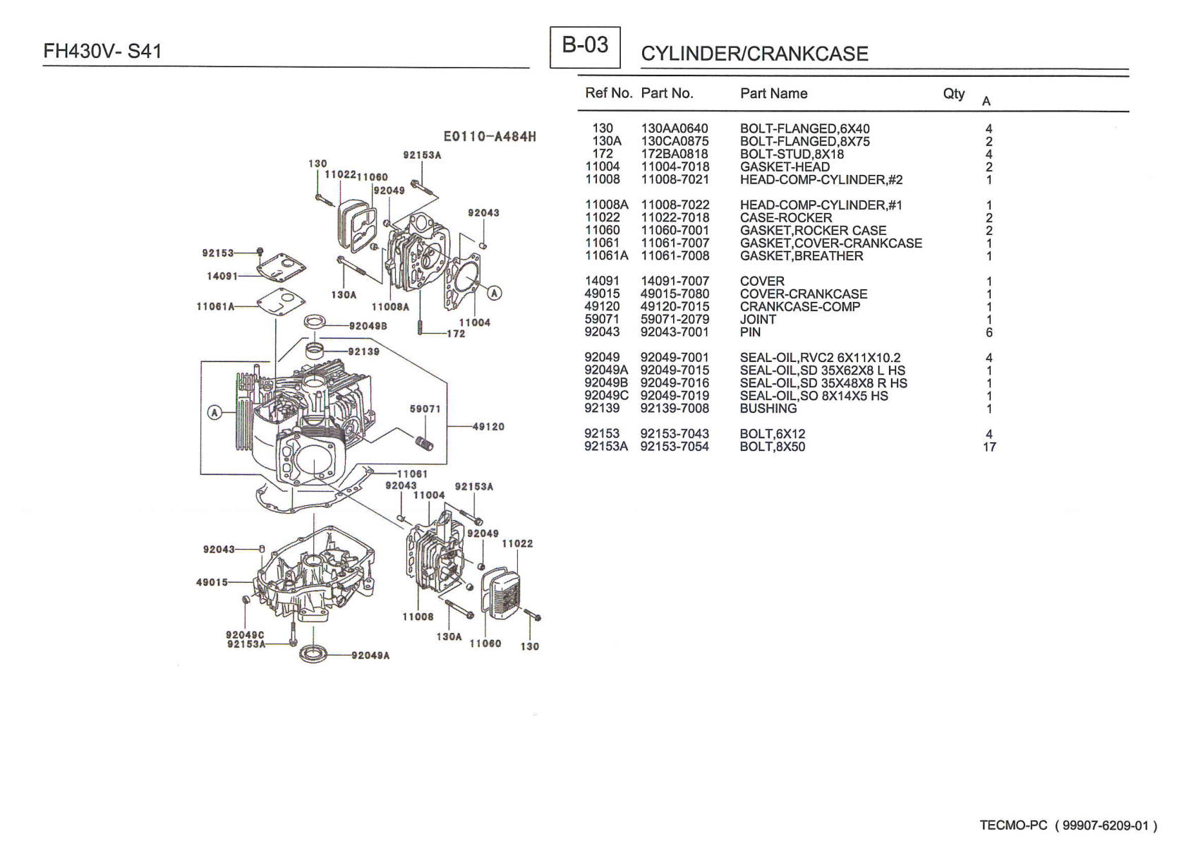 Kawasaki FH430V Engine Manual FH Series Service Repair Shop Parts Owner Operator Instant Download