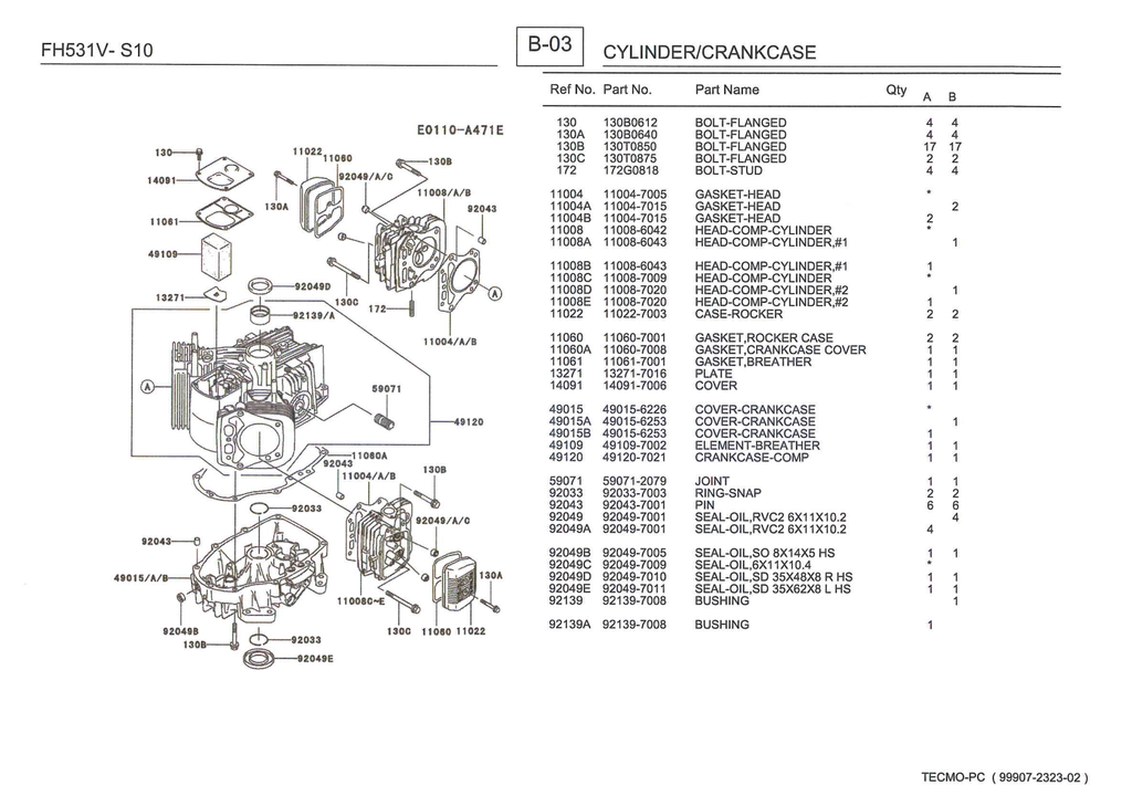Kawasaki FH531V Engine Manual FH Series Service Repair Shop Parts Owner Operator Instant Download