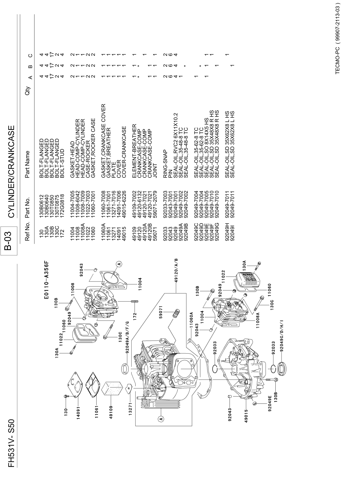 Kawasaki FH531V Engine Manual FH Series Service Repair Shop Parts Owner Operator Instant Download