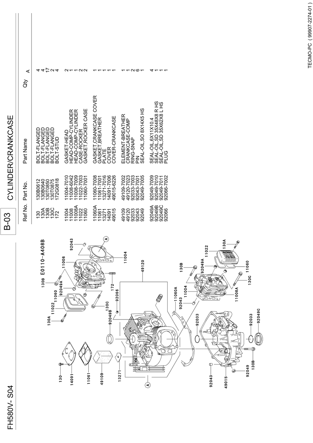 Kawasaki FH580V Engine Manual FH Series Service Repair Shop Parts Owner Operator Instant Download