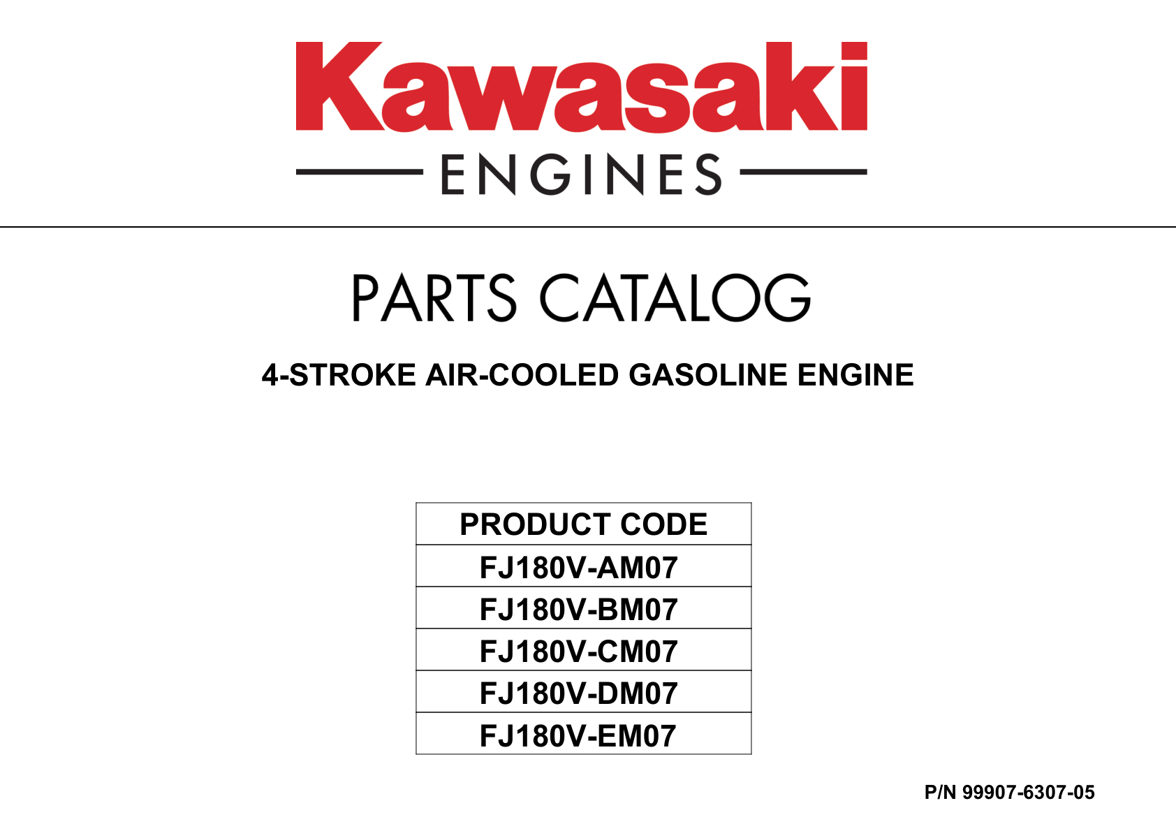 Kawasaki FJ180V Engine Manual FJ Series Service Repair Shop Parts Owner Operator Instant Download
