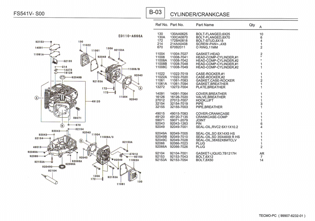 Kawasaki FS541V Engine Manual FS Series Service Repair Shop Parts Owner Operator Instant Download