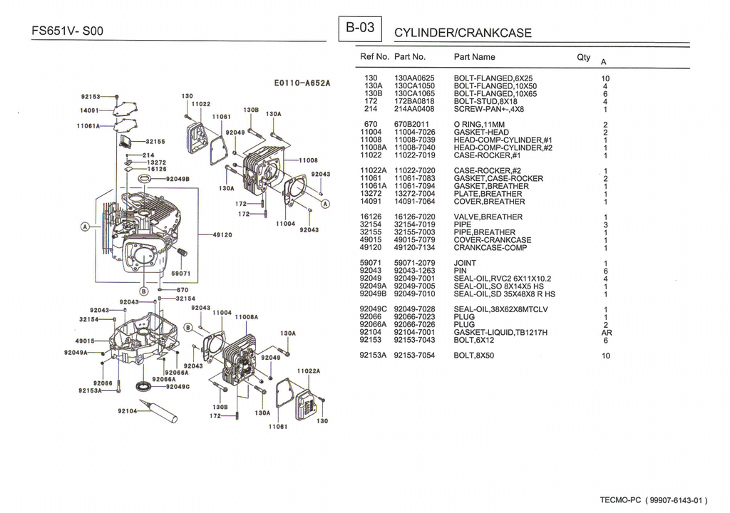 Kawasaki FS651V Engine Manual FS Series Service Repair Shop Parts Owner Operator Instant Download