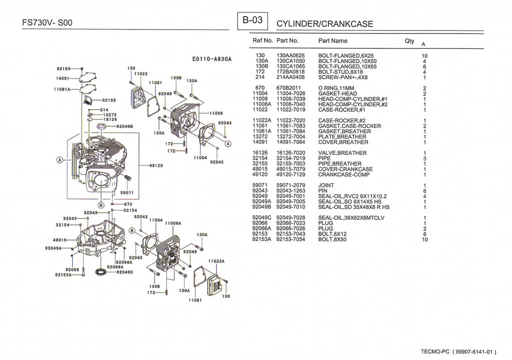 Kawasaki FS730V Engine Manual FS Series Service Repair Shop Parts Owner Operator Instant Download
