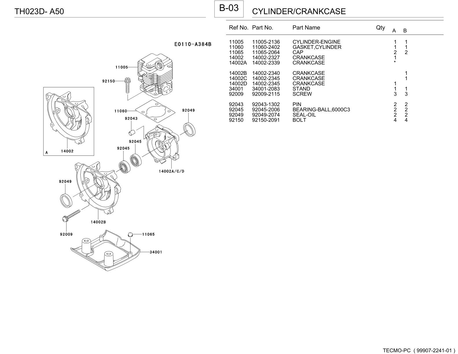 Kawasaki TH023D Engine Manual TH Series Service Repair Shop Parts Owner Operator Instant Download