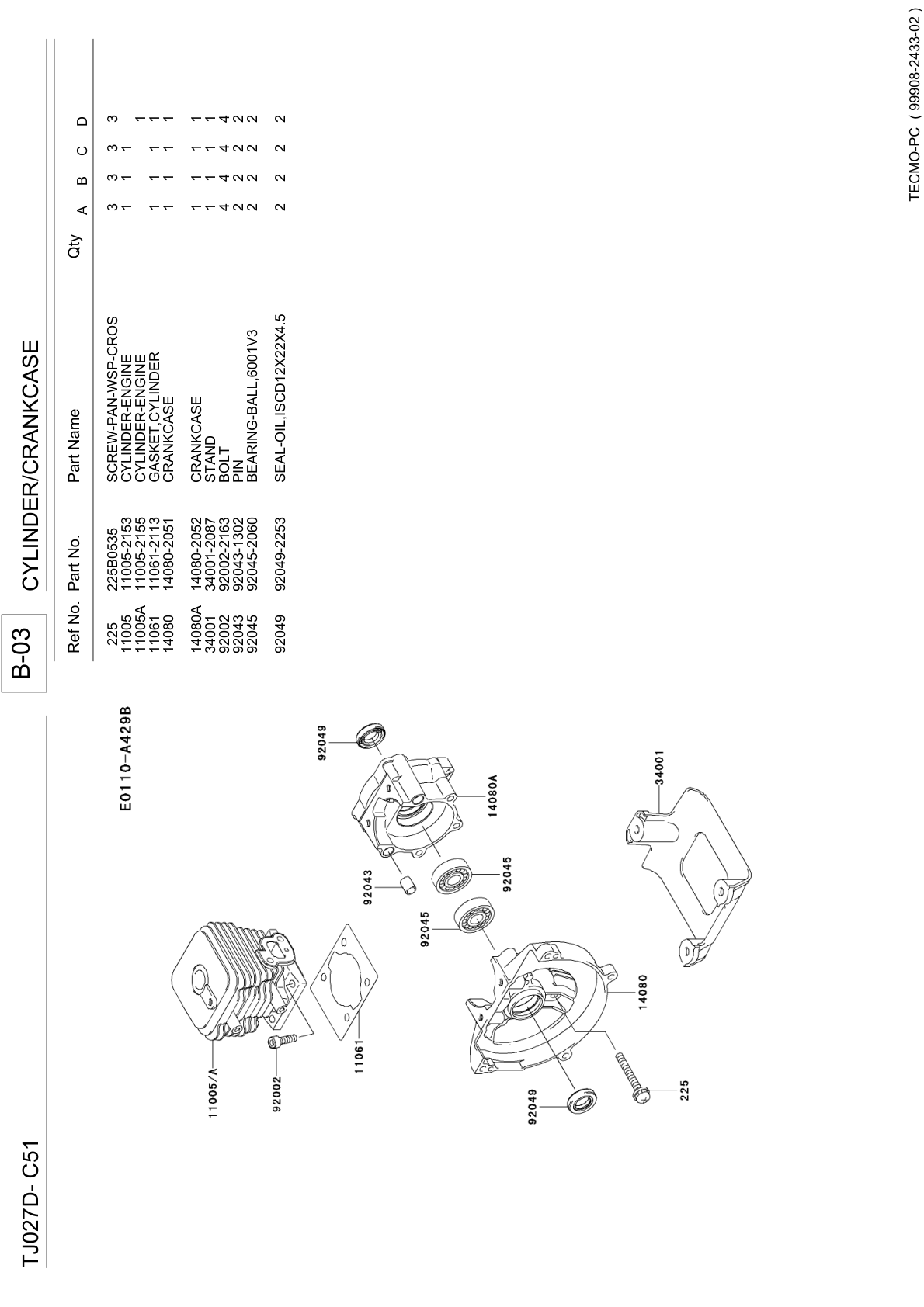 Kawasaki TJ027D Engine Manual TJ Series Service Repair Shop Parts Owner Operator Instant Download