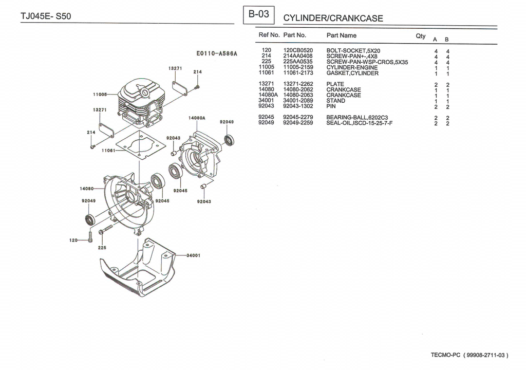 Kawasaki TJ45E Engine Manual TJ Series Service Repair Shop Parts Owner Operator Instant Download