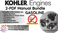 Kohler COURAGE XT8 Engine Manual COURAGE XT Service Repair Shop Parts Owner Operator Instant Download