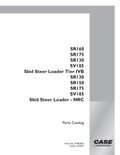 Skid Steer Case SV185 TIER 4B Parts Manual PDF Instant Download