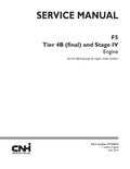 Skid Steer Case SV280 Engine Service Manual PDF Instant Download