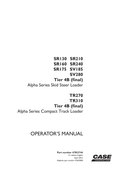 Skid Steer Case SV280 Operator Owner Manual PDF Instant Download