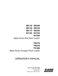 Skid Steer Case SV300 TIER 3 Operator Owner Manual PDF Instant Download