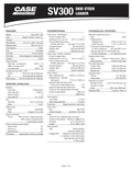 Skid Steer Case SV300 TIER 3 Specifications PDF Instant Download
